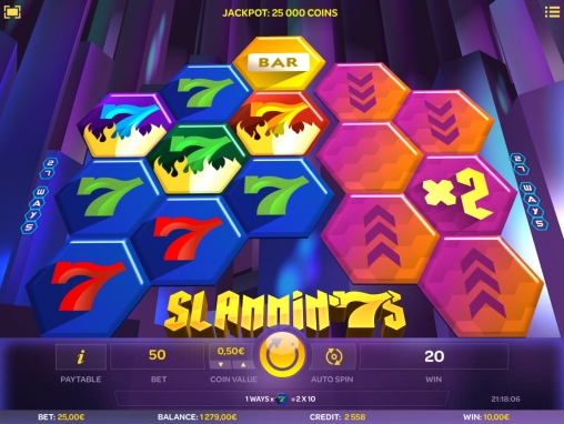 slammin 7s online slot game at happyluke china